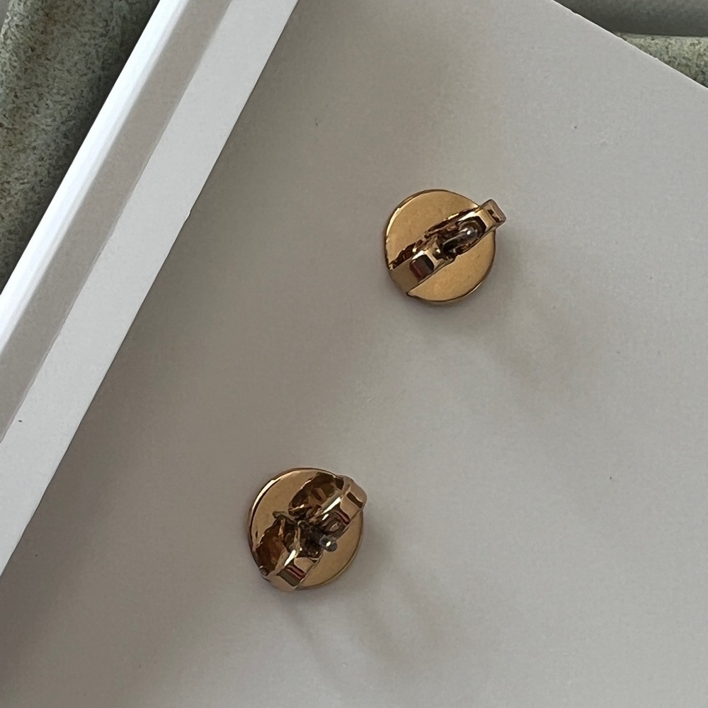 Tory Burch Logo Earrings - Picture 3 of 7